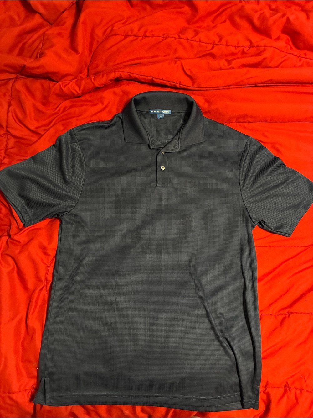 Port Authority Fine Jacquard Men's Performance Polo Shirt
